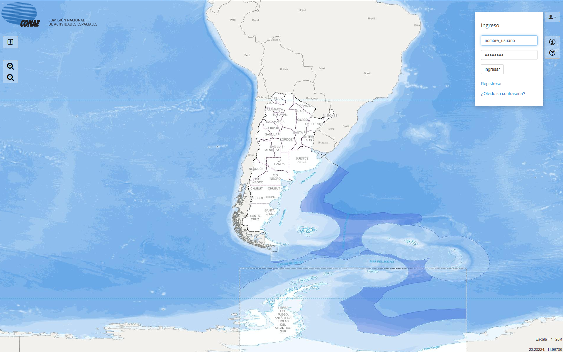Conae Sistema de Avisos de CONAE
